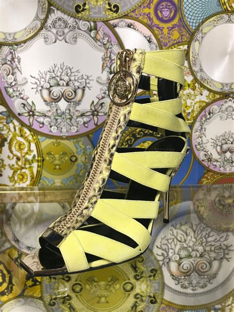 Versace Suede Gladiator Sandals 